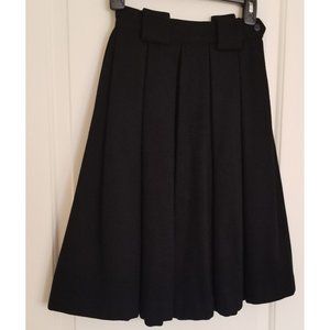 Authentic 1950s Pleated Wool Swing Skirt